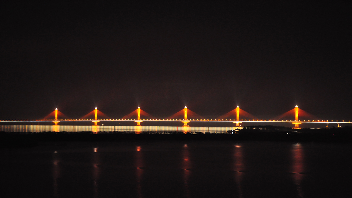浙江嘉绍大桥夜景亮化项目